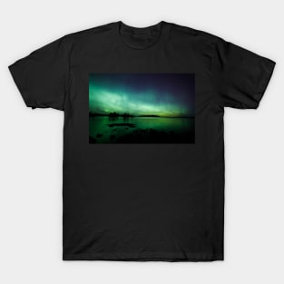 Beautiful northern lights over lake T-Shirt